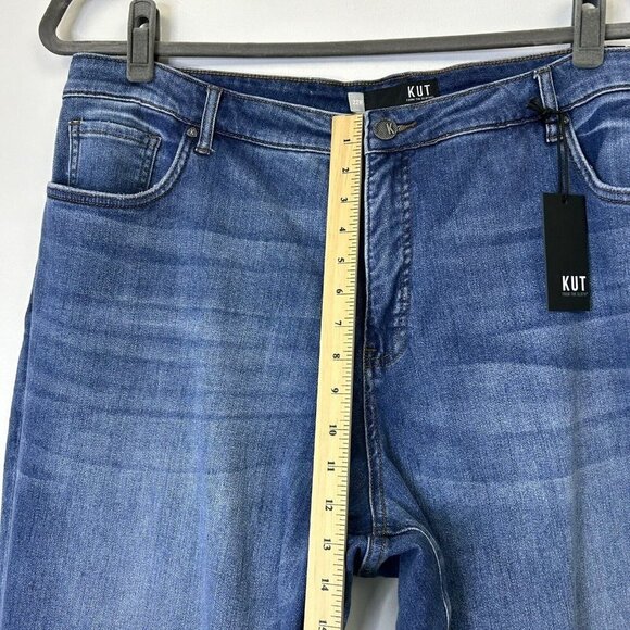 NEW Kut From The Kloth Kelsey Fab Ab Ankle Flare Jeans Womens Size 22W High Rise - Picture 8 of 11